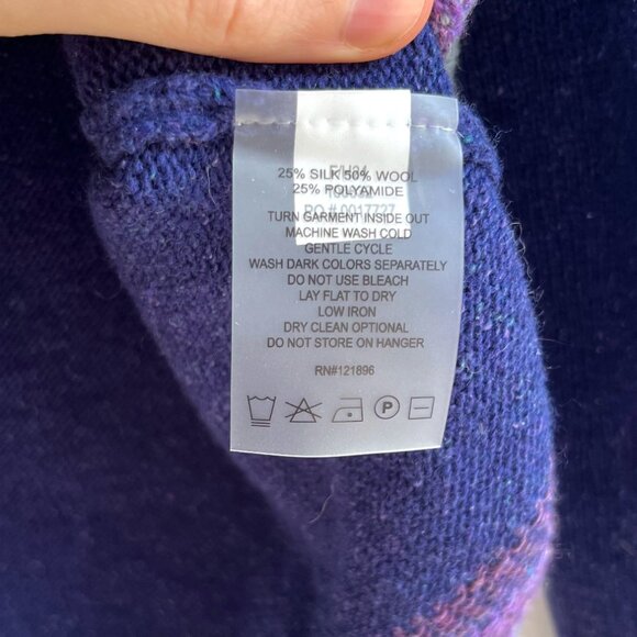 Title Nine Wool/Silk Blend Fair Isle Sweater - Picture 8 of 8